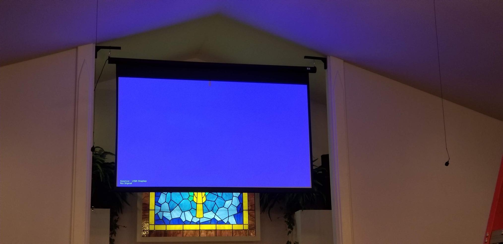 Akia Screens 110 inch Electric Motorized Projector Screen Retractable 16:9 8K 4K HD 3D Ceiling Wall Mount Black Projection Screen Office Home Theater Movie AK-MOTORIZE110H1 customer photo 1