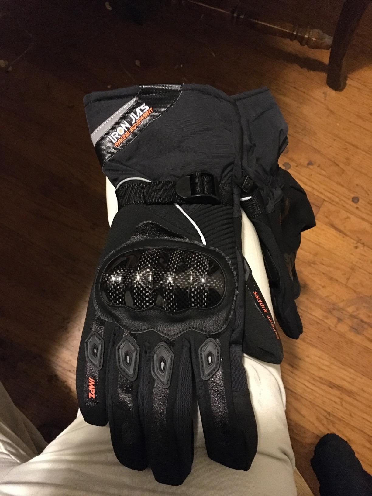 BORLENI Winter Motorcycle Gloves for Men Touchscreen CE Level 1 KP customer photo 1
