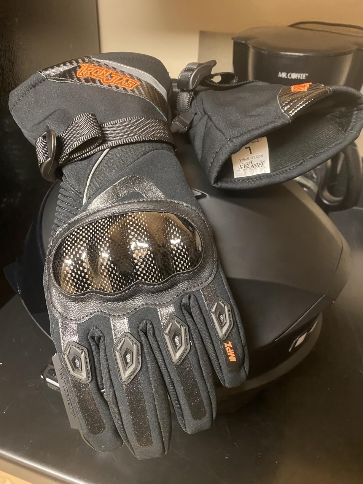 BORLENI Winter Motorcycle Gloves for Men Touchscreen CE Level 1 KP customer photo 2
