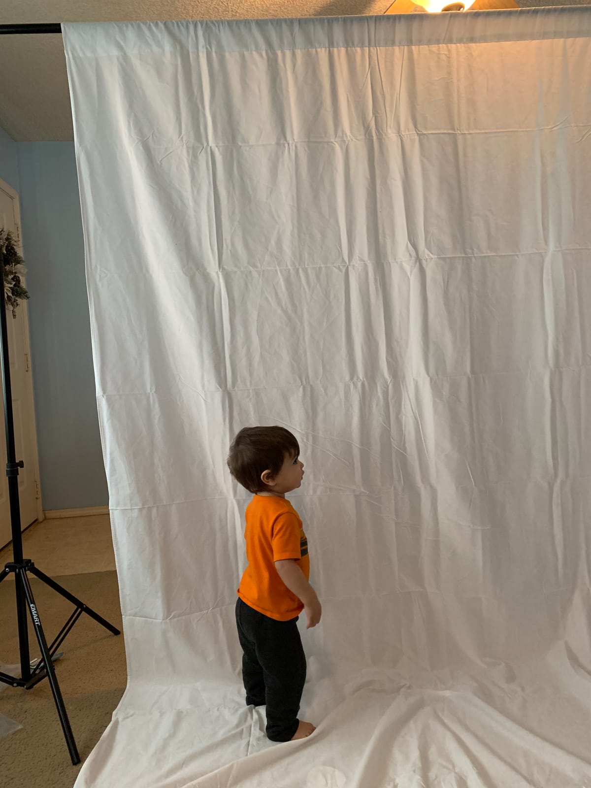 EMART 8.5x10FT Photo Backdrop Stand Kit with Photography Umbrella Lights customer photo 2