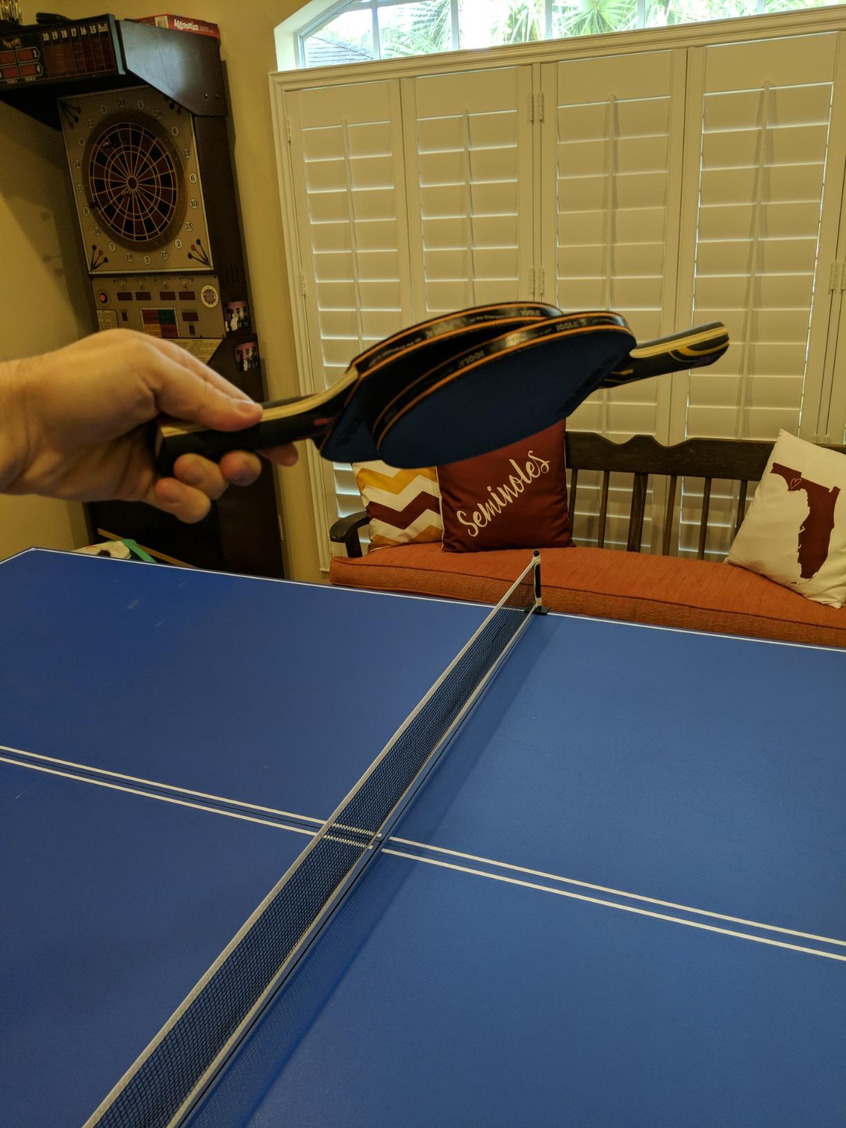 JOOLA Infinity Overdrive - Professional Performance Ping Pong Paddle with Carbon Technology - Black Rubber on Both Sides - Competition Table Tennis Racket for Advanced Training - Extreme Speed customer photo 1