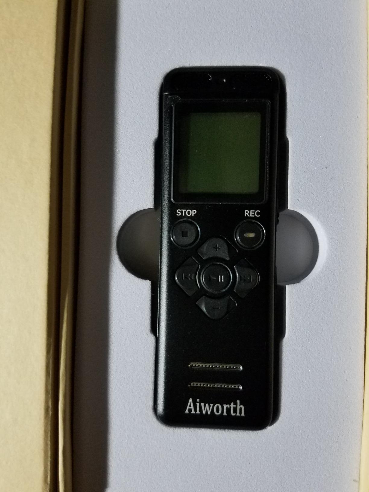 136GB Digital Voice Recorder Voice Activated Recorder for Lectures Meetings - aiworth 9860 Hours Sound Audio Recorder Dictaphone Recording Device with Playback,MP3 Player,Password,Variable Speed. customer photo 1