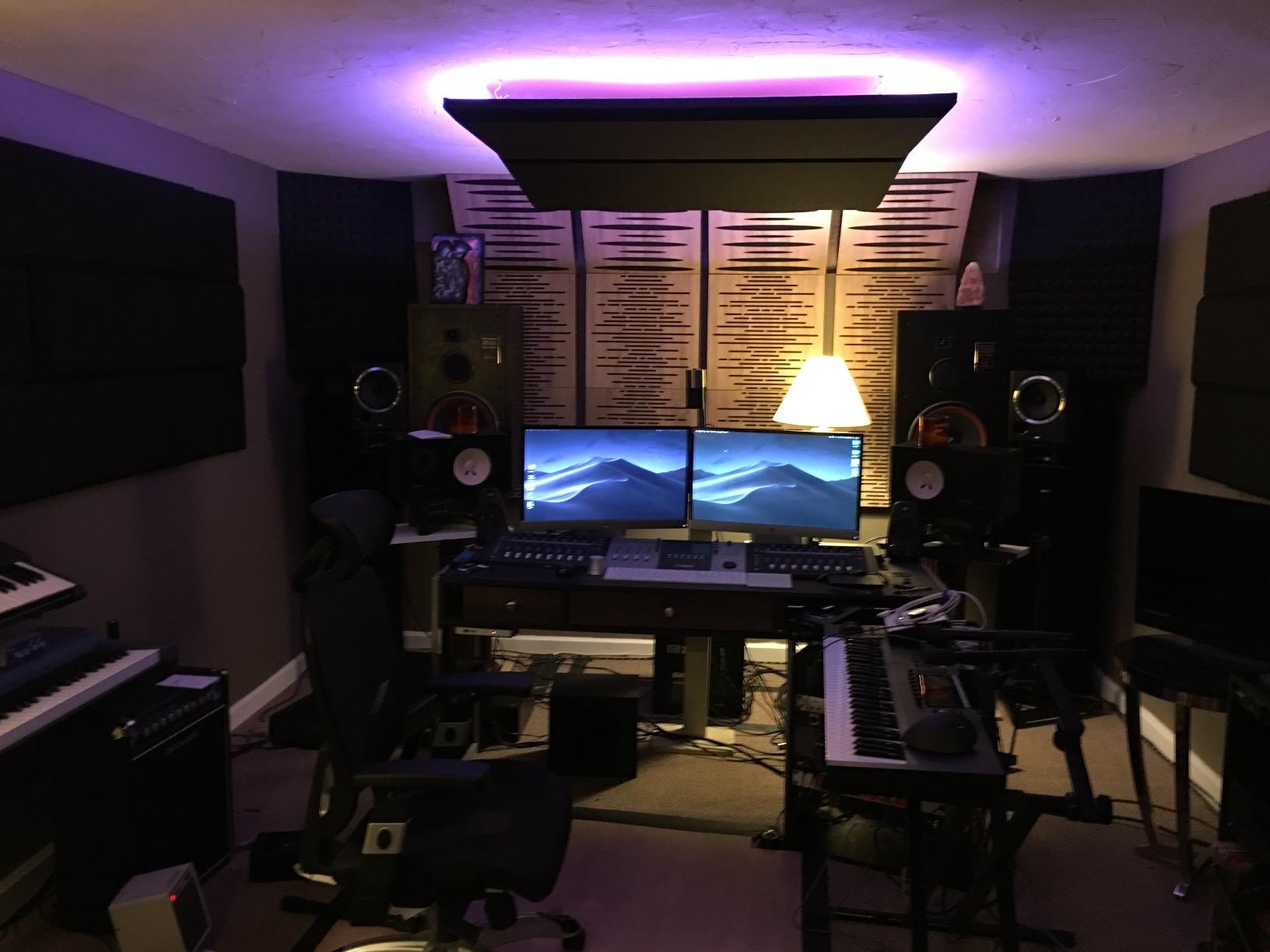 (4 Pack) Sound Absorption-Diffuse Acoustic Panel «Wave» for rec.studio | Wood laminated: (Sonoma) customer photo 1