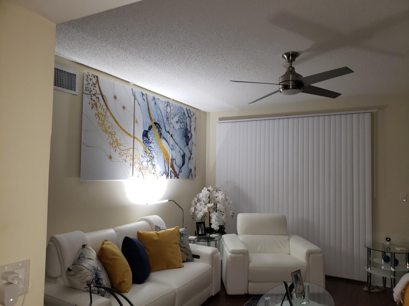Daylight Company, LLC U35108 Slimline 3 Table Lamp-LED-80 CRI-Eye Care-4 Brightness Levels, 3,000 LUX at 30 cm, 1,065 LUMENS-4 Step DIMMER Mode, Brushed Steel, 25.6 x 30 x .8 customer photo 1