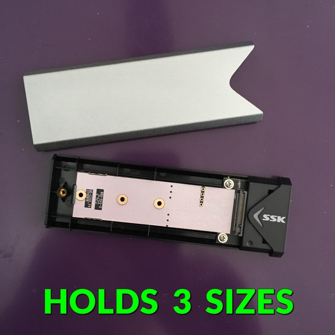 SSK M.2 to USB NVMe SATA SSD Enclosure USB 3.2 Gen2 10Gbps Adapter Reader customer photo 2