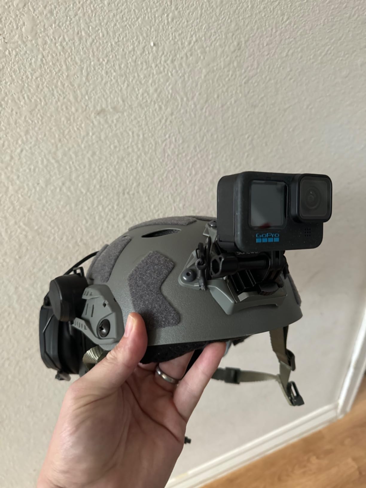 Aluminum NVG Helmet Mount, Tactical Helmet NVG Mount Compatible with GoPro Hero 13/12/11/10/9/8, DJI Osmo Action 6/5 Pro/4/3, Nano, Insta360, AKASO and Most Action Cameras customer photo 2