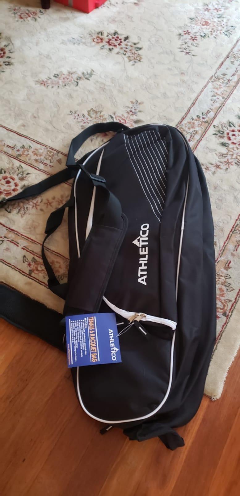 Athletico 6 Racquet Tennis Bag | Padded to Protect Rackets & Lightweight | Professional or Beginner Tennis Players | Unisex Design for Men, Women, Youth and Adults (Black) customer photo 2