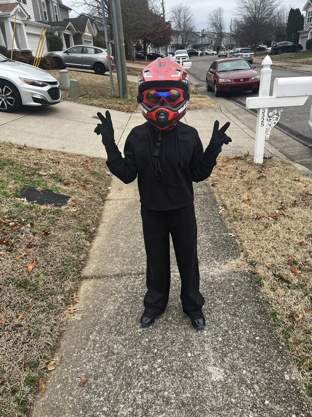 ILM Youth Kids DOT Full‑Face Dirt Bike Helmet ATV Motocross Set B07 customer photo 2