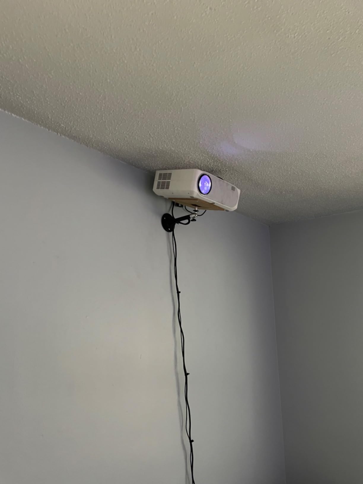 Mini Ceiling Wall Projector Mount Stand 175mm, Black customer photo 1