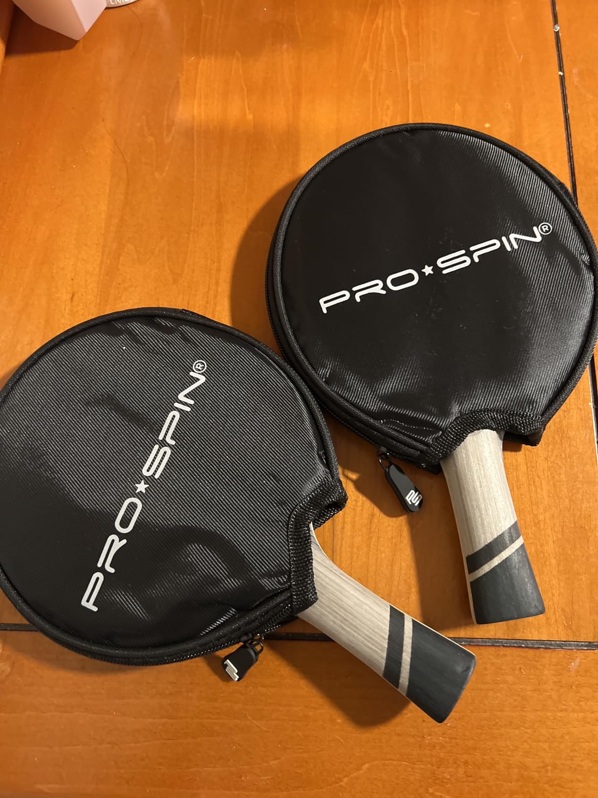 PRO-SPIN Ping Pong Paddles – ITTF Approved Professional Table Tennis Rackets with Carbon Fiber for Superior Control | 7-Ply Blade, Premium Rubber, 2.0mm Sponge customer photo 1