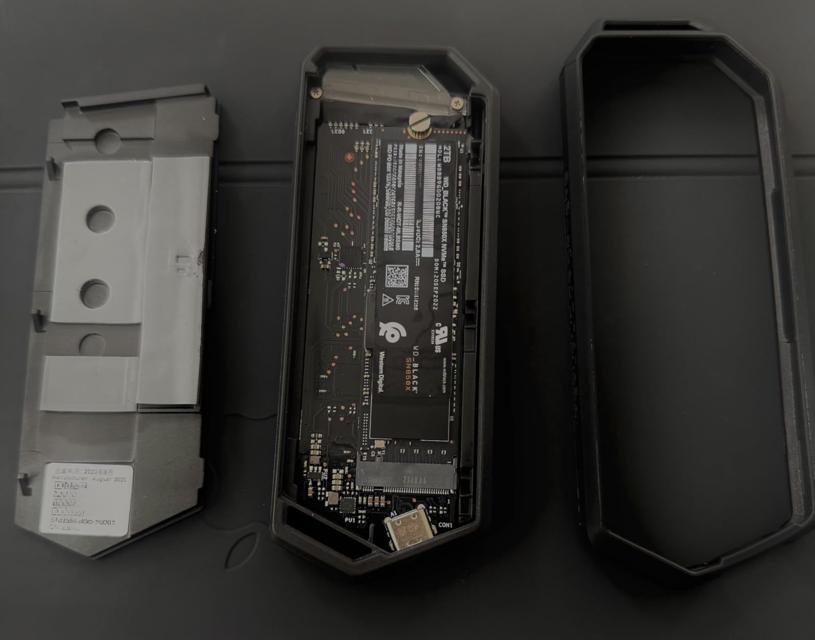 ASUS ROG Strix Arion Aluminum Alloy M.2 NVMe SSD Enclosure Case Adapter, USB 3.2 Gen 2 Type-C ,10 Gbps, USB-C to C and USB-C to A Cables, Fits PCIe 2280/2260/2242/2230 M Key/B+M Key, 1 Year Warranty customer photo 1
