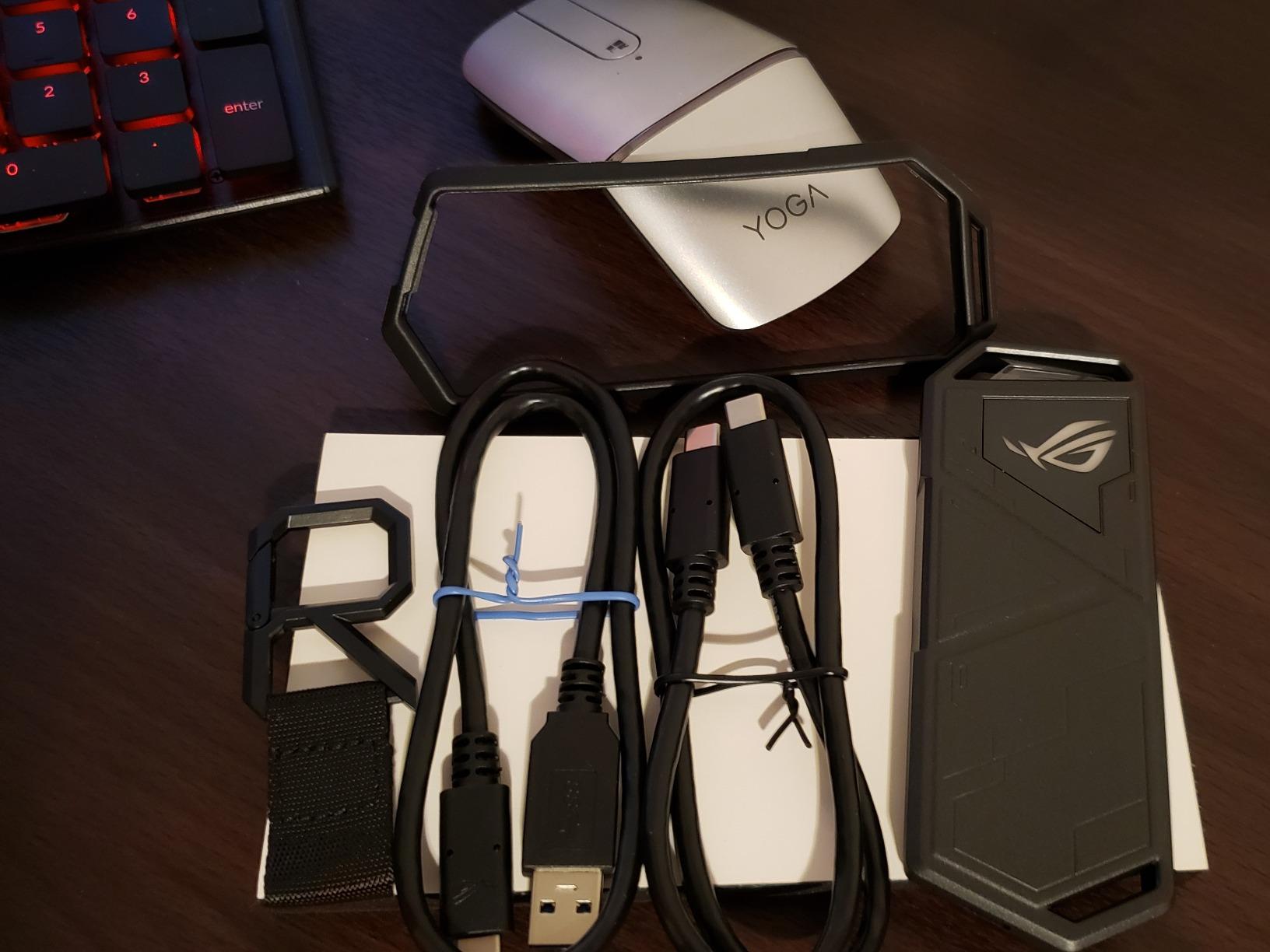 ASUS ROG Strix Arion Aluminum Alloy M.2 NVMe SSD Enclosure Case Adapter, USB 3.2 Gen 2 Type-C ,10 Gbps, USB-C to C and USB-C to A Cables, Fits PCIe 2280/2260/2242/2230 M Key/B+M Key, 1 Year Warranty customer photo 2