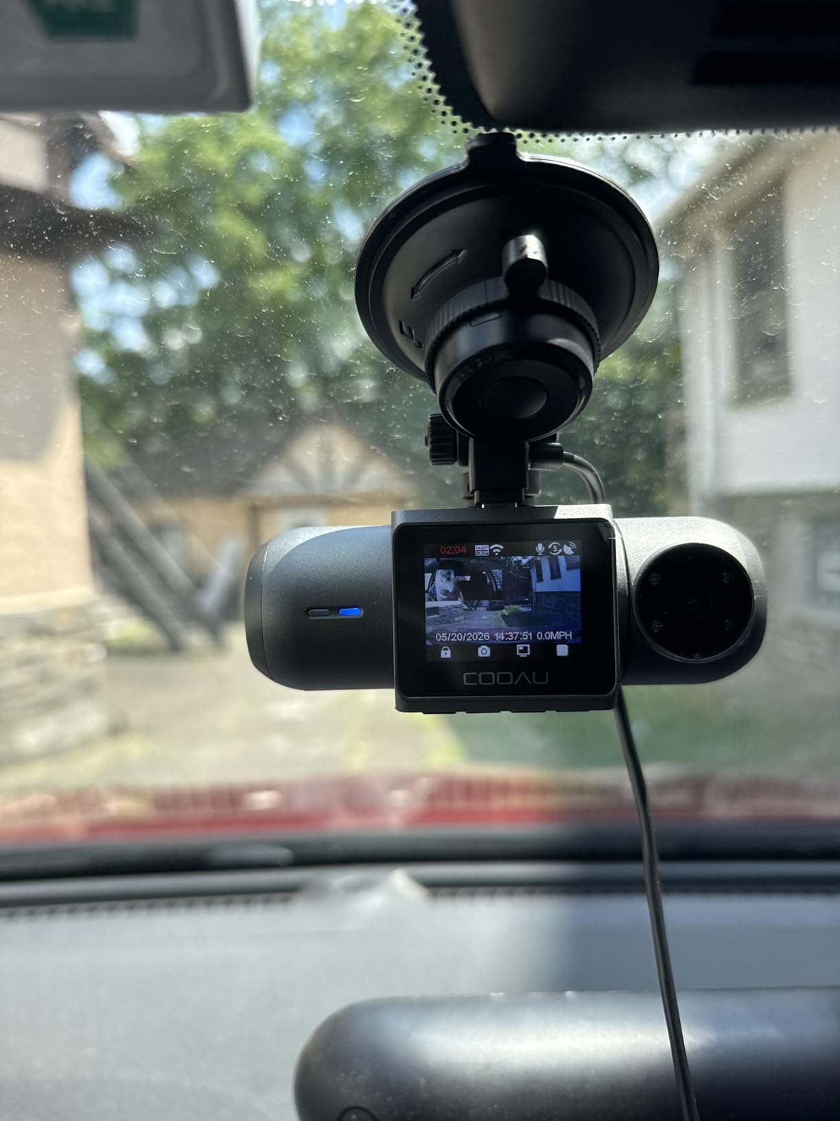 COOAU D30S 4K Dash Cam with GPS Wi-Fi, Front and Inside Dual 2.5K 1080P, Uber Car Camera with Infrared Night Vision, Supercapacitor, 4 IR LEDs, G-Sensor, Parking Mode, Loop Recording customer photo 1