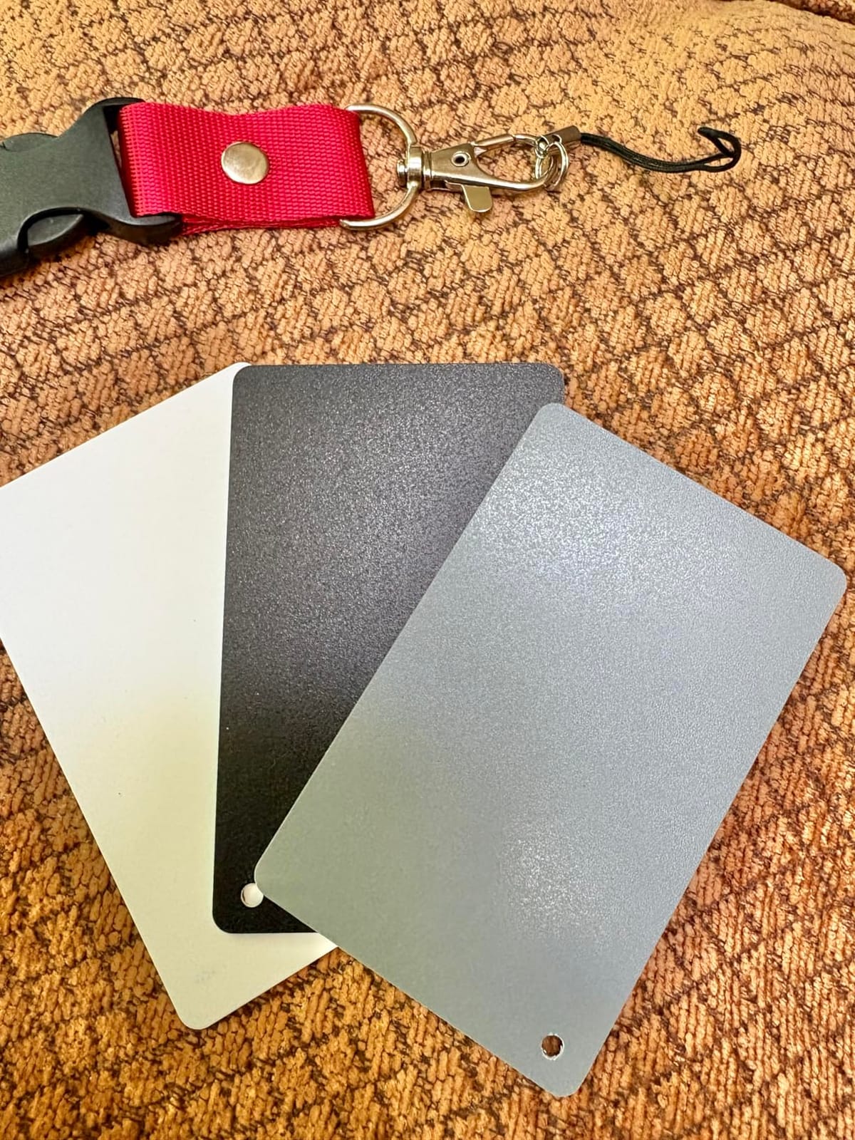 Anwenk 12x12 Inch (30x30cm) Grey Card White Balance Card for Photography 18% Exposure Gray Reflectance Reflector Foldable Focus Board Double Sided with Carry Pouch customer photo 2