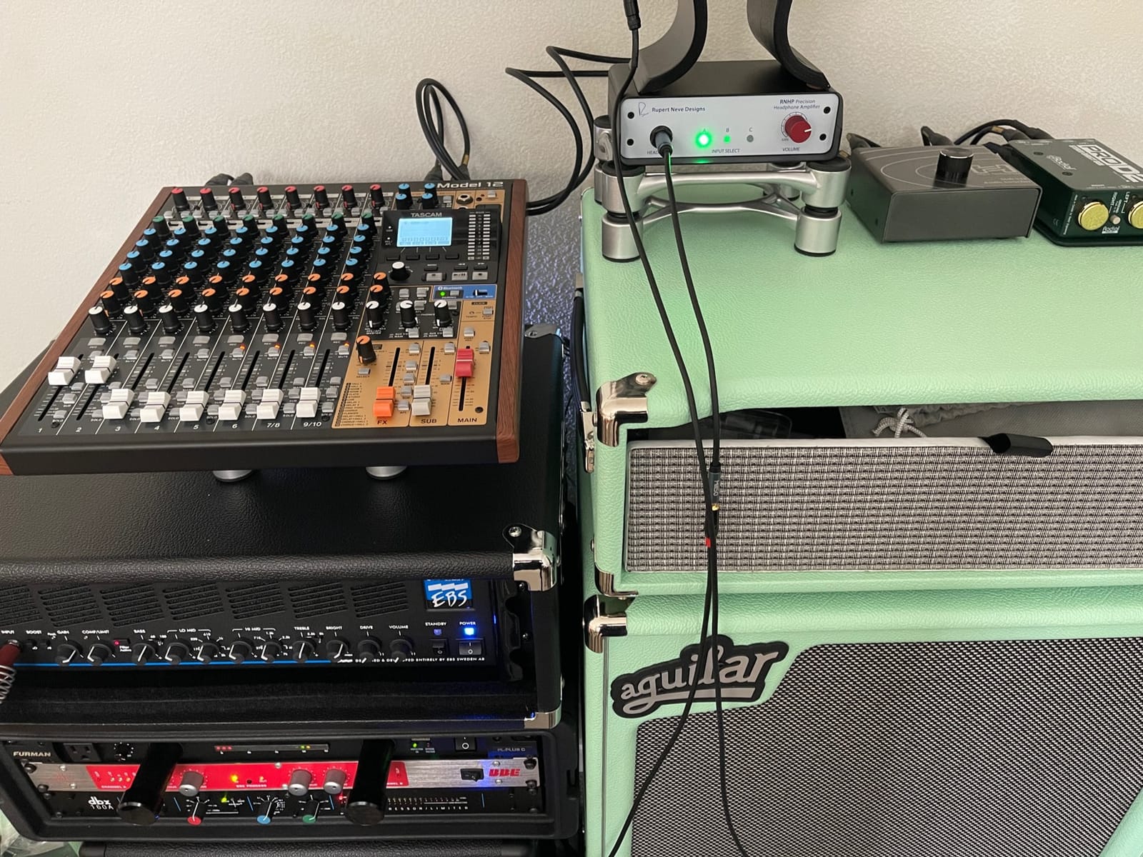 Tascam Model 12 All-in-One 12-track Digital Multitrack Mixing and Recording Studio, Mixer, USB Audio Interface and DAW Controller customer photo 1