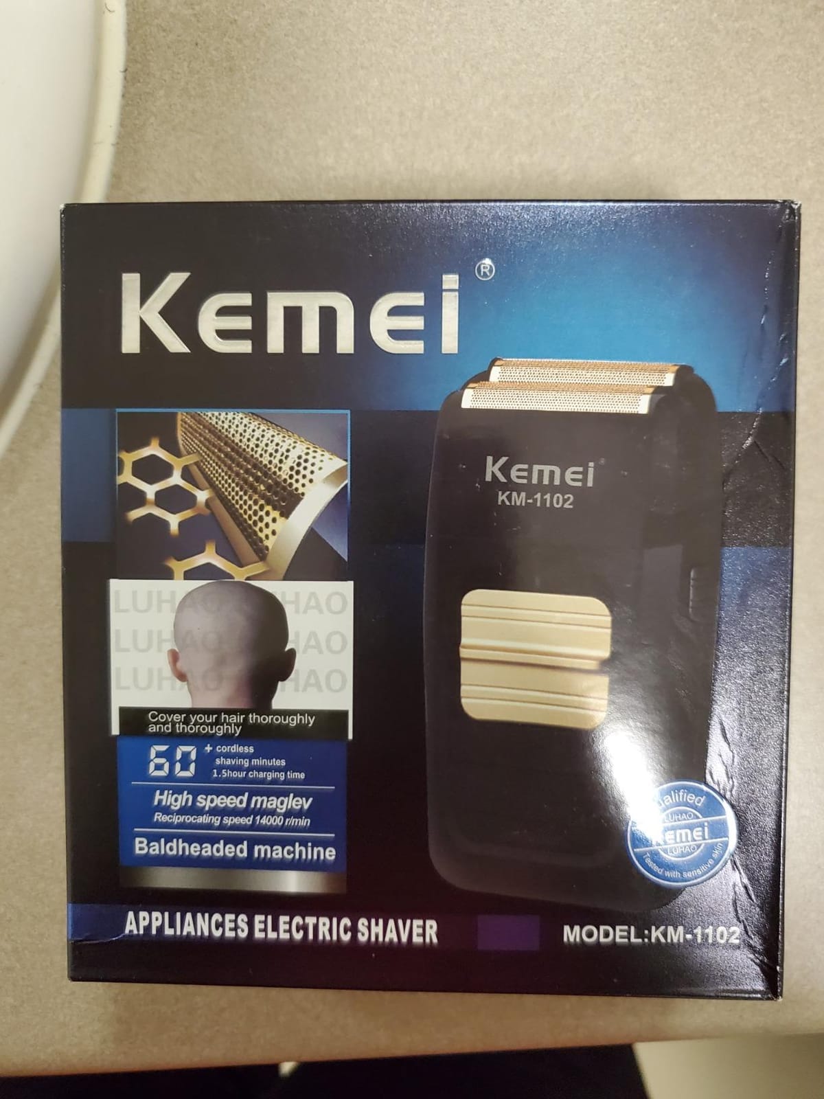 KEMEI Foil Shaver Double Electric Shaver for Men, Professional Electric Razors Head Shaver for Bald Men, Barber Supplies Cordless Rechargeable customer photo 2