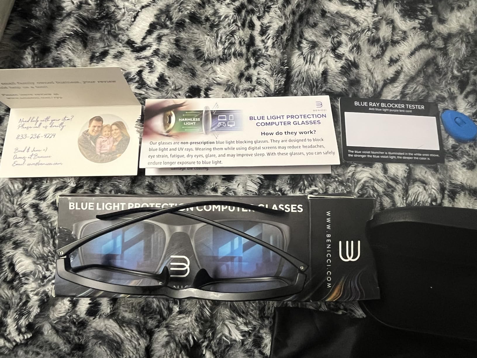 Benicci Stylish Blue Light Blocking Computer Glasses for Men and Women customer photo 2