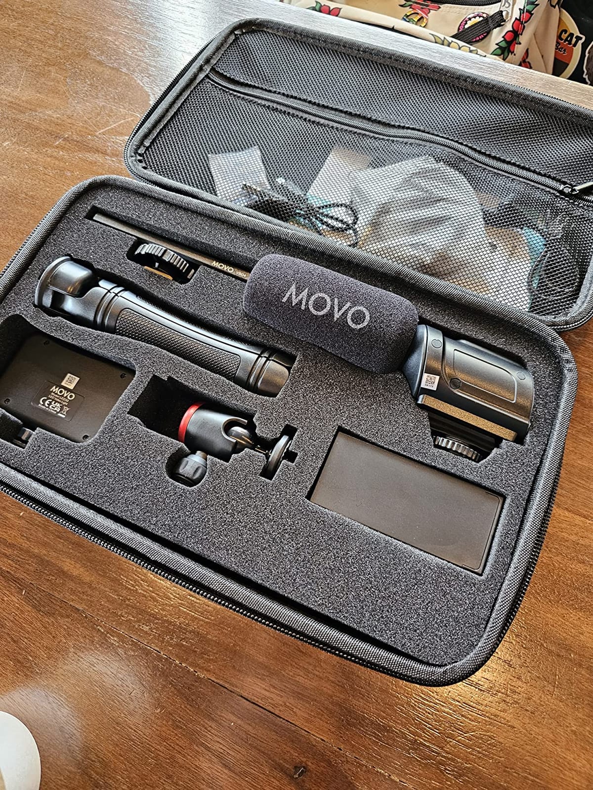 Movo iVlogger Vlogging Kit for iPhone - Lightning Compatible YouTube Starter Kit for Content Creators - Accessories: Phone Tripod, Phone Mount, LED Light and Shotgun Microphone customer photo 2