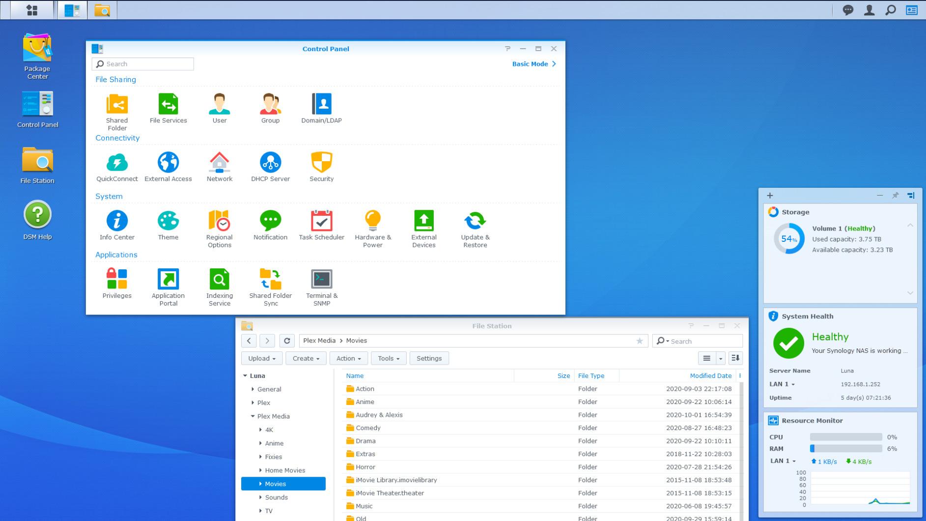 Synology 4 bay NAS DiskStation DS920+ (Diskless), 4-bay; 4GB DDR4 customer photo 2