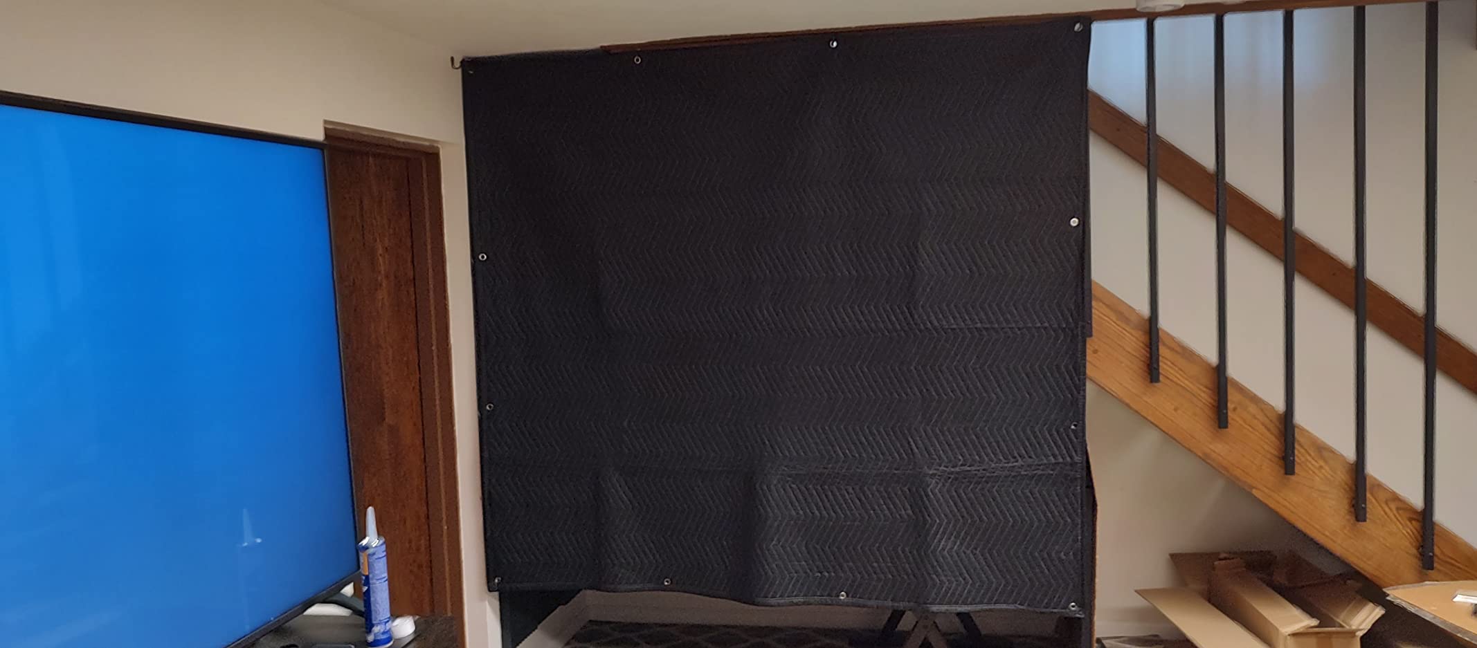 Filmcraft Sound Dampening Blanket with Grommets, 72