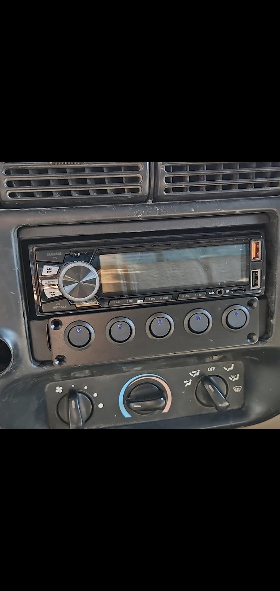 REAKOSOUND Car Radio Bluetooth Single DIN Stereo - FM, USB, AUX, APP, No CD customer photo 1