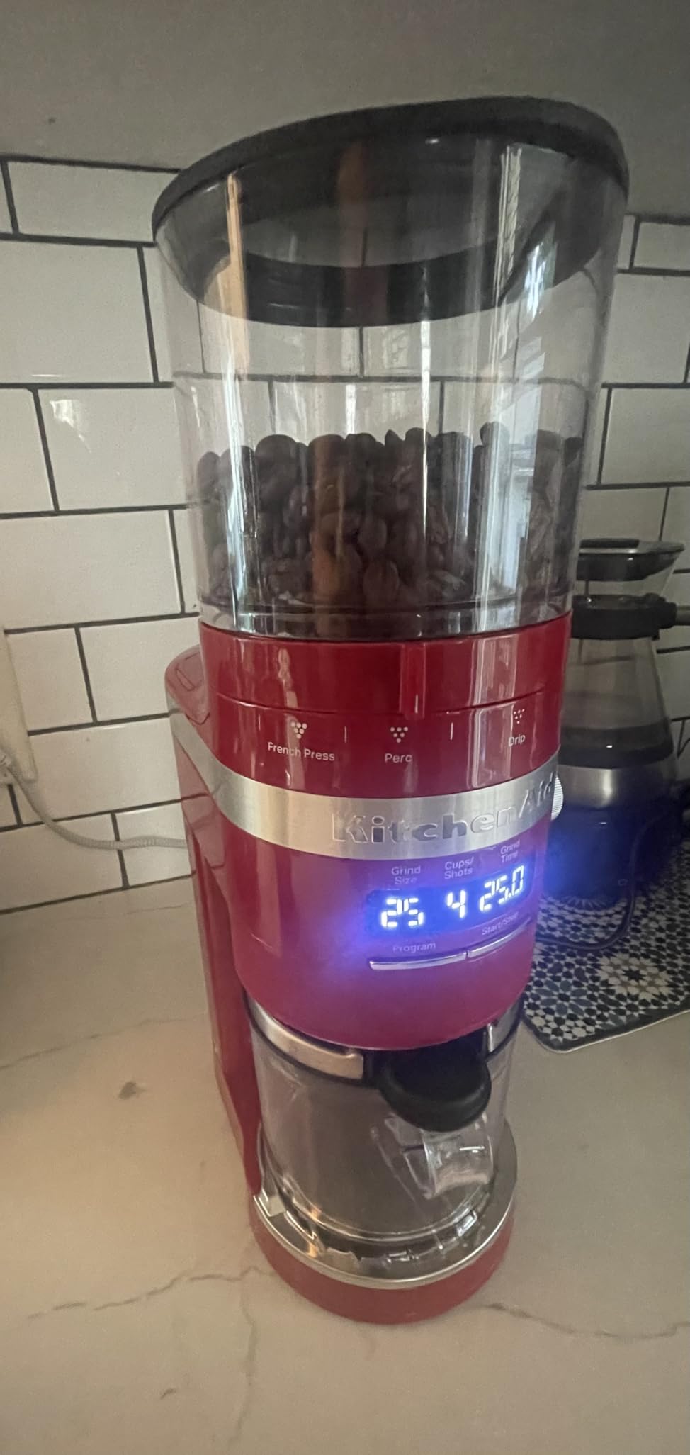 KitchenAid Burr Coffee Grinder, KCG8433, Matte Black customer photo 1