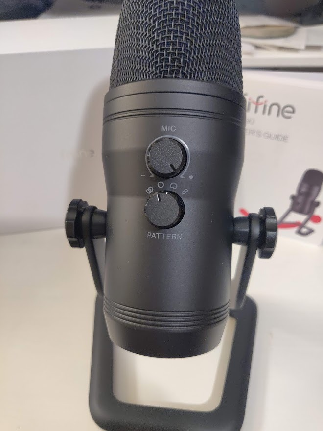 FIFINE K690 USB Studio Recording Microphone for ASMR Zoom-Meeting | Computer Podcast Mic for PC, Mac, Mute Button, Monitor Headphone Jack, Four Pickup Patterns for Gaming, Vocals, Streaming customer photo 2