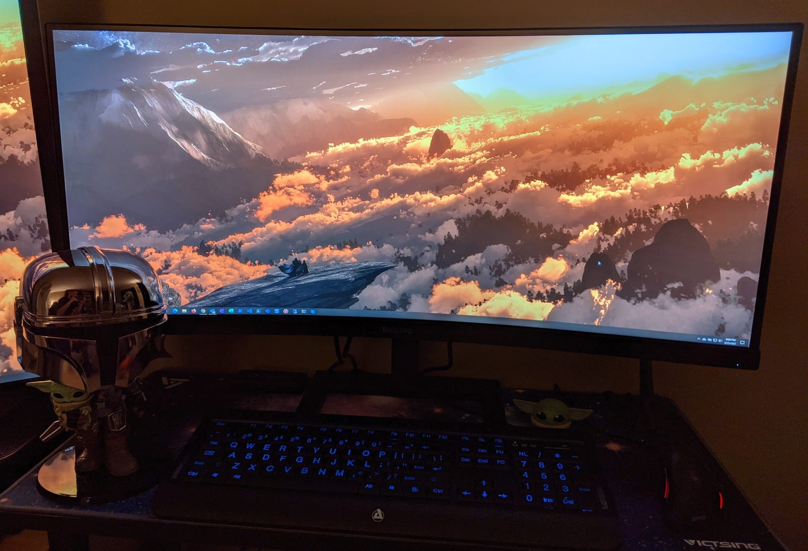 Philips 34 Inch Curved Computer Monitor UWQHD 100Hz USB-C PD VA, 346E2CUAE customer photo 1