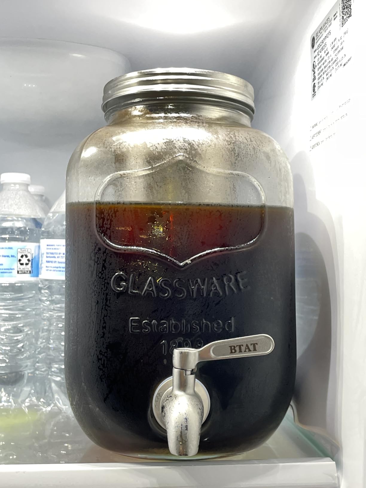 BTaT- 1 Gallon Cold Brew Coffee Maker, Thick Glass Pitcher customer photo 2