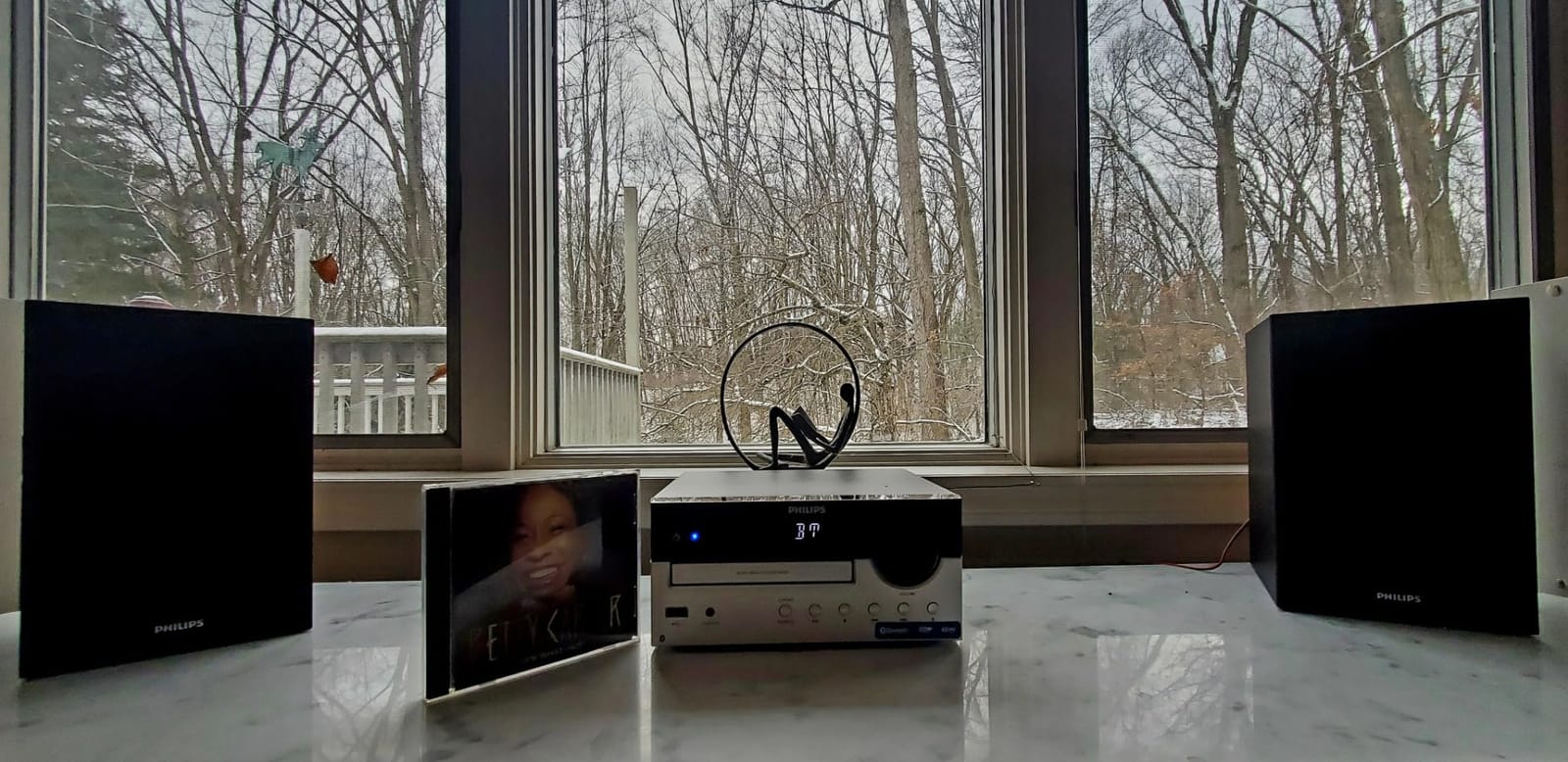Philips Bluetooth Stereo System for Home with CD Player, Bluetooth 5.4 & Auracast, Upgraded 80W Stereo Sound, MP3, USB, Audio in, FM Radio, Bass Reflex Speaker, Remote Control Included customer photo 2