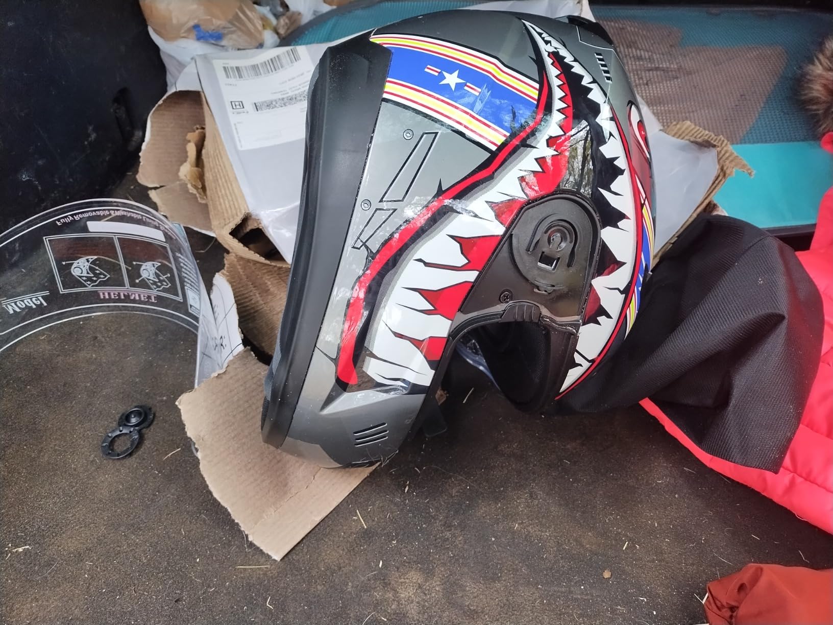 TCMT Dot Youth & Kids Motocross Offroad Street Helmet with Goggles & Gloves customer photo 2