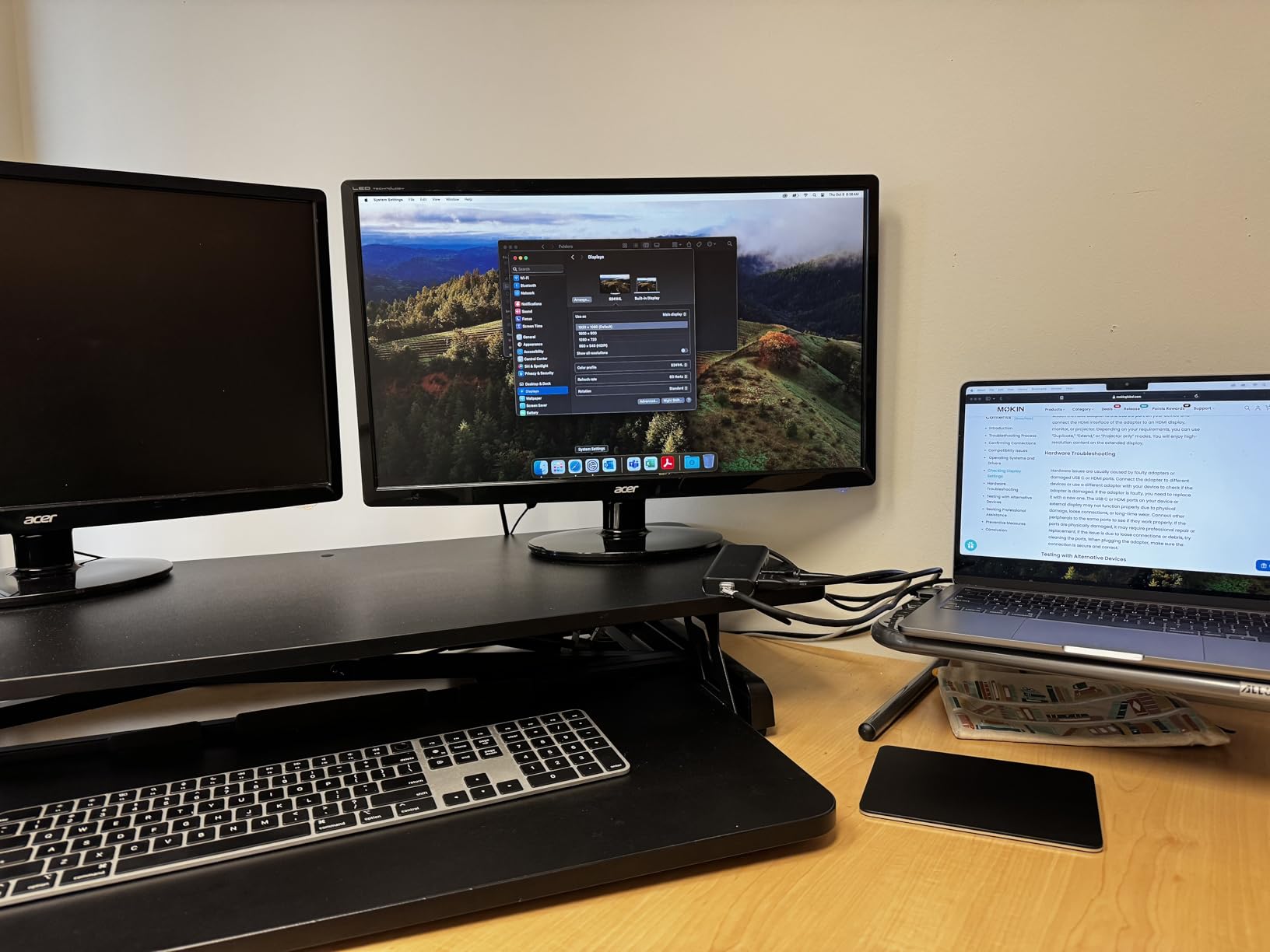 MOKiN MacBook Pro Docking Station Dual Monitor MacBook Pro/Air HDMI Adapter customer photo 1
