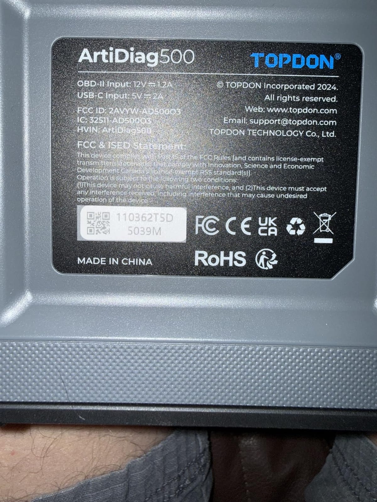 TOPDON AD500 OBD2 Scanner Car Diagnostic Tool, Engine ABS SRS Transmission customer photo 2