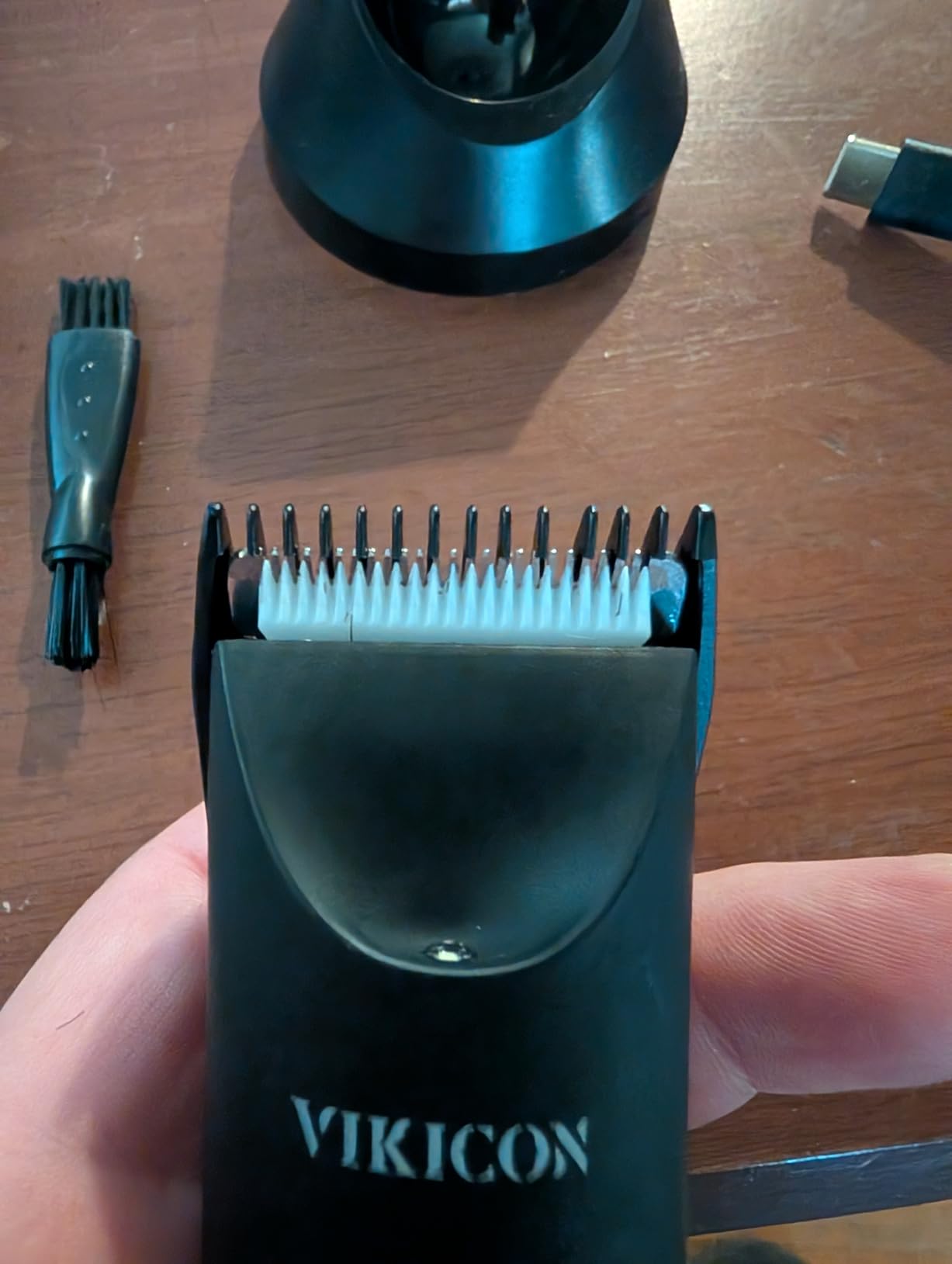 VIKICON Manscape Trimmer for Men, No Nicks Electric Body/Ball/Pubic Shaver customer photo 1