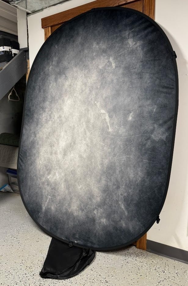 Kate Collapsible Backdrop Grey Brown Self Tape Backdrop 285 customer photo 1