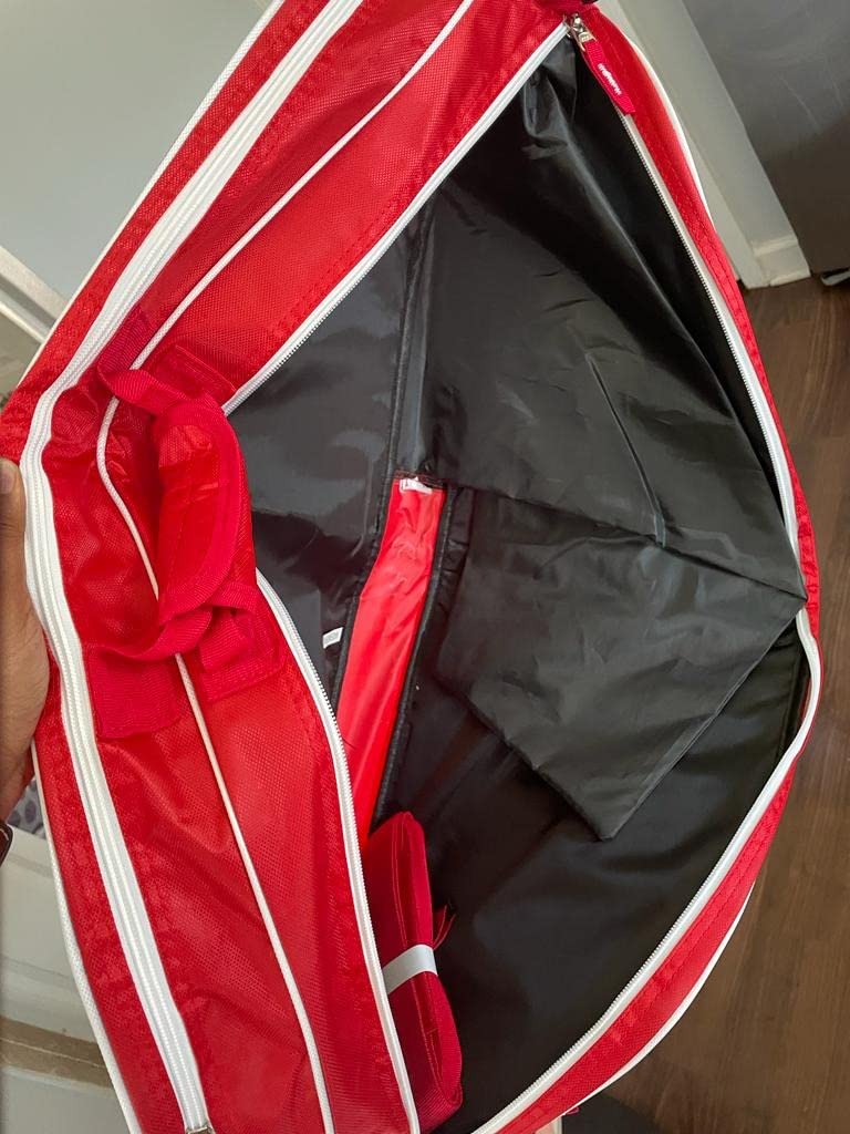 Tennis Racket Bag (3-5 Racquet), with Shoe & Phone Compartment and Protective Pad, Super Roomy and Lightweight Racquet Bag for Tennis, Badminton customer photo 1