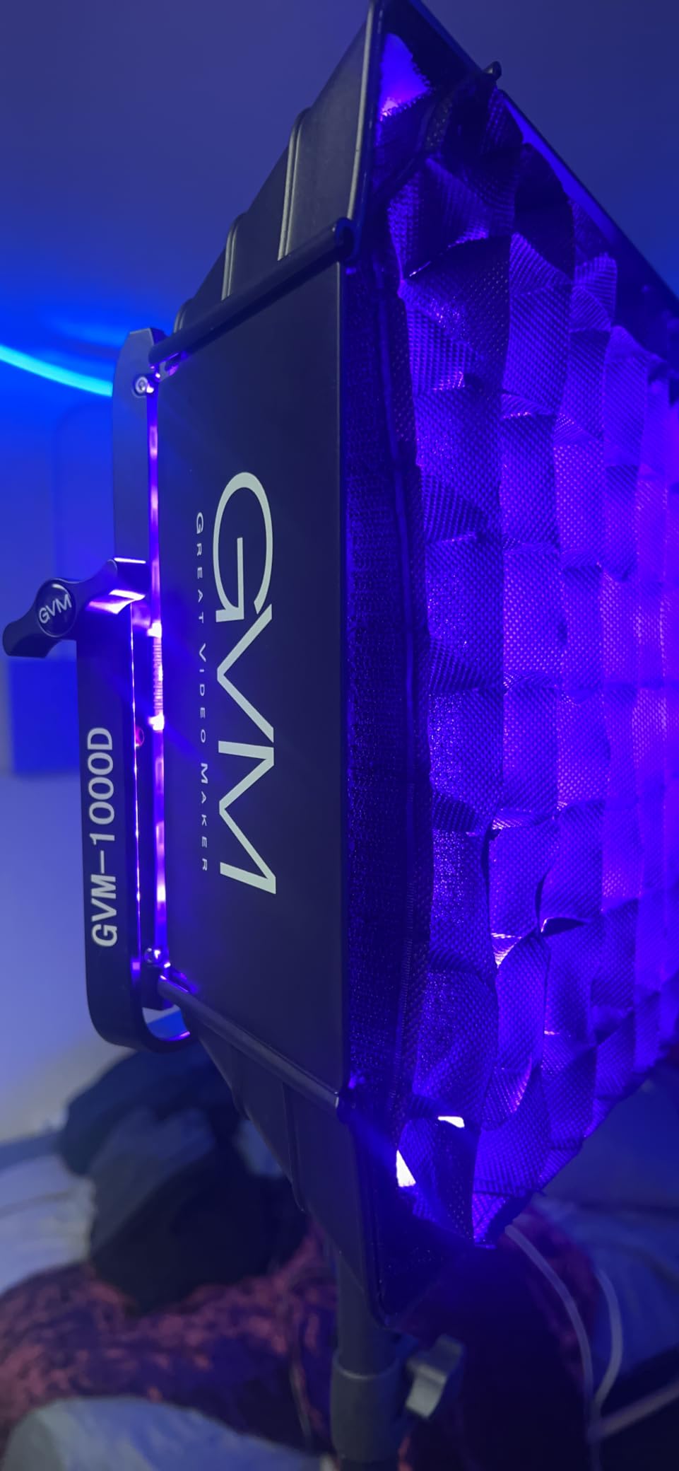 GVM 1000D RGB Led Video Light with 2 Softboxes, Photography Lighting Kit with Bluetooth Control, Full Color Video Lighting Kit with 18 Applicable Scenes, 2 Packs Led Light Panel for Video Shooting customer photo 2