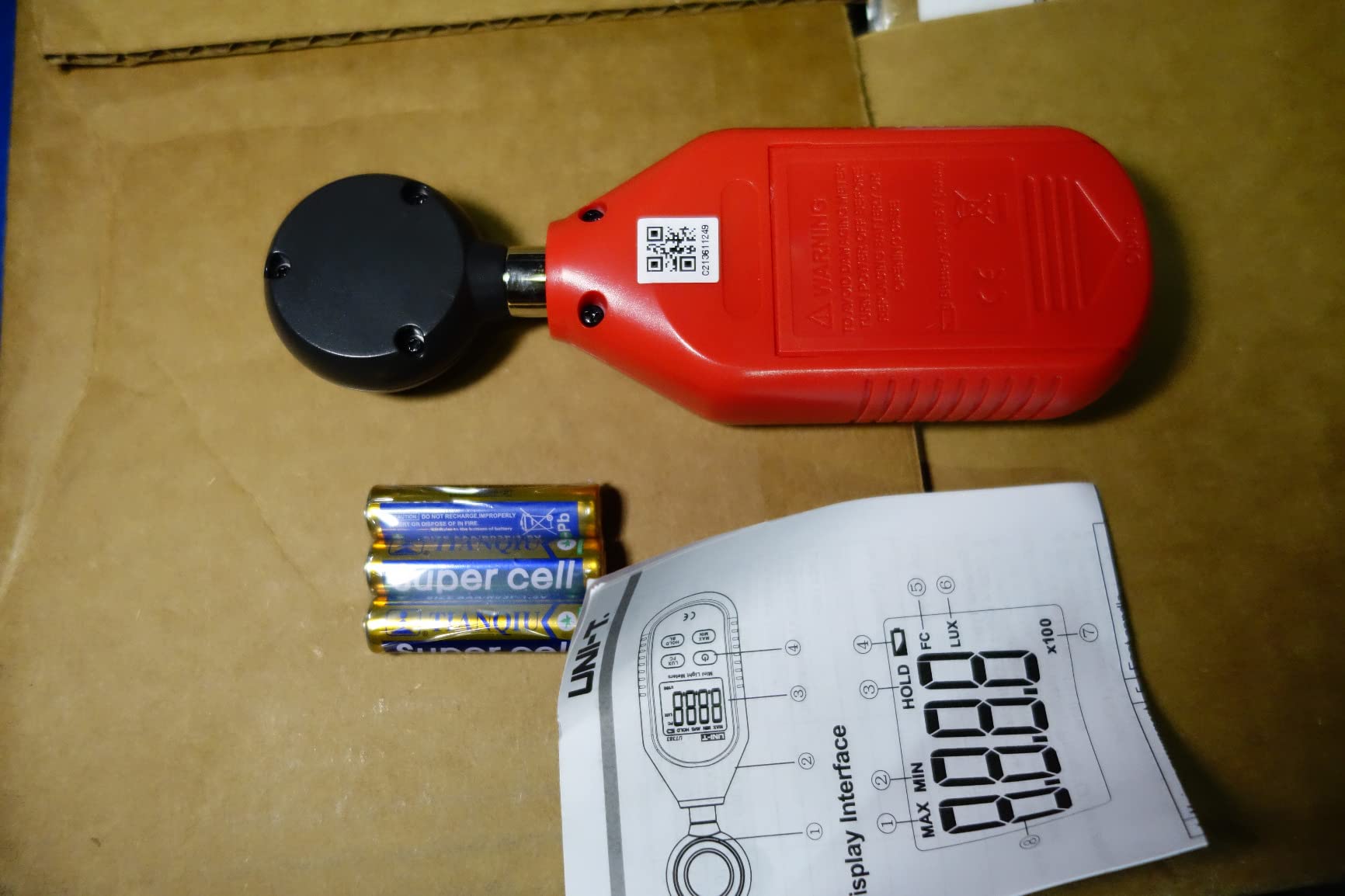 UNI-T UT383 Light Meter Digital Illuminance Meter Lux Meter customer photo 2