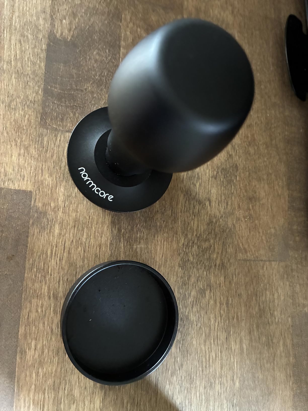 Normcore V4 Coffee Tamper 53.3mm - Spring-Loaded Tamper - Barista Espresso Tamper with 15lb / 25lb / 30lbs Replacement Springs - Anodized Aluminum Handle and Stand - Flat Base, Black customer photo 2
