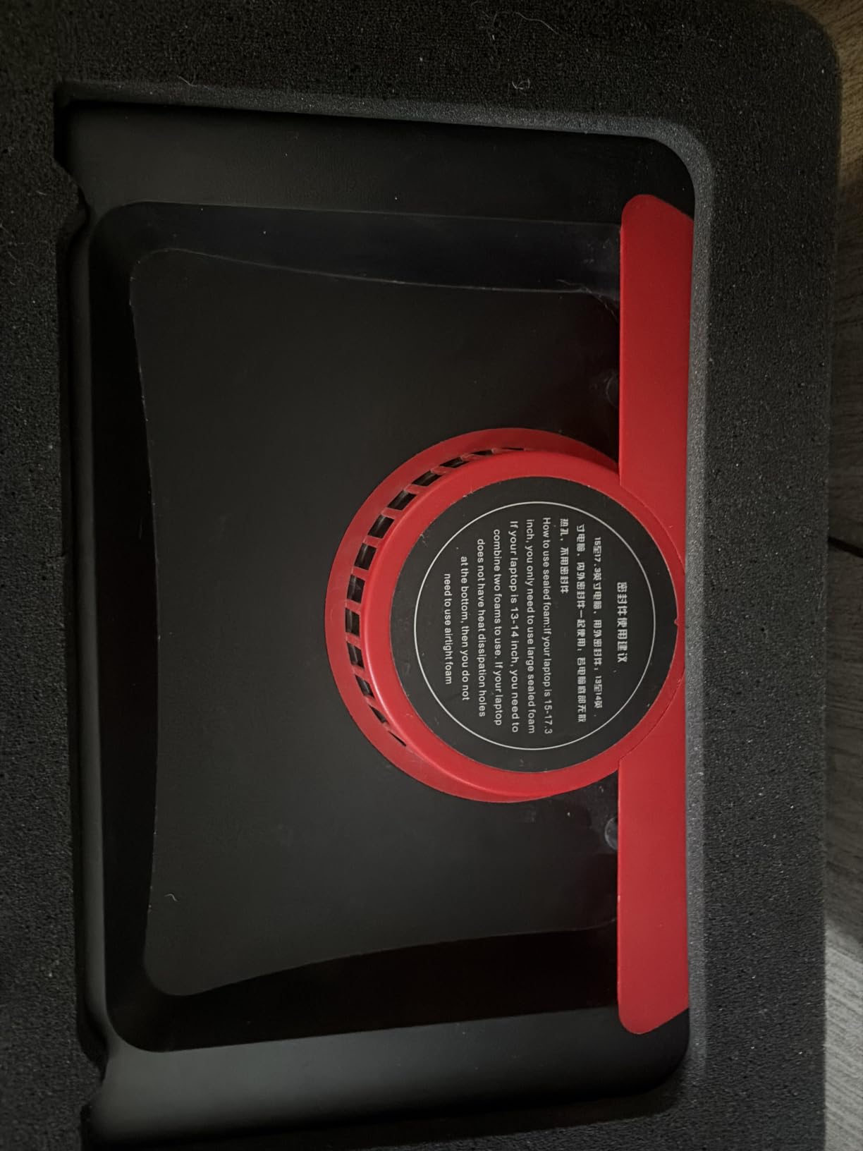 IETS GT500 Powerful Turbo-Fan (5000 RPM) Laptop Cooling Pad with Infinitely Variable Speed,Seal Foam for Rapid Cooling Gaming Laptop,13-17.3inch Laptop Cooler with 3-Port USB Hub customer photo 1