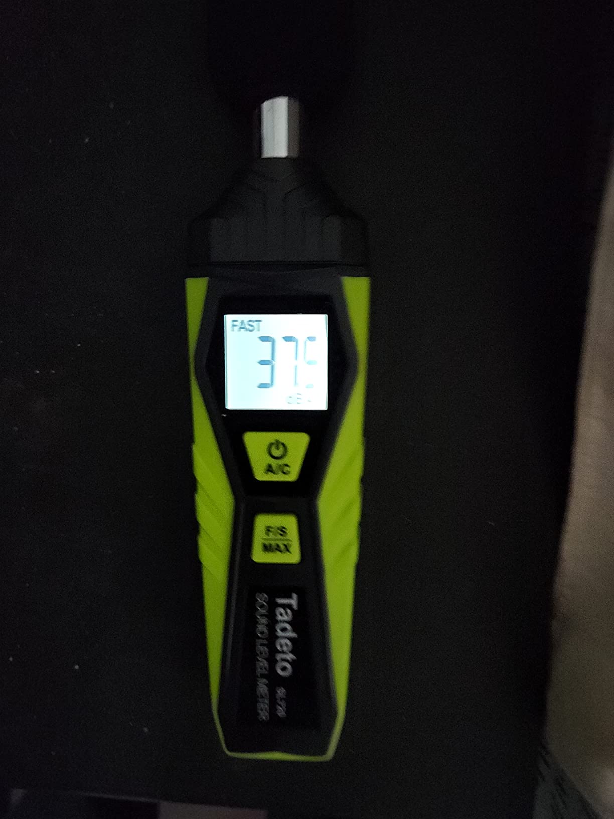 Decibel Meter, Tadeto Digital Sound Level Meter Portable SPL Meter 30dB to 130dB MAX Data Hold with LCD Display Backlight A/C Weighted for Home Factories customer photo 2