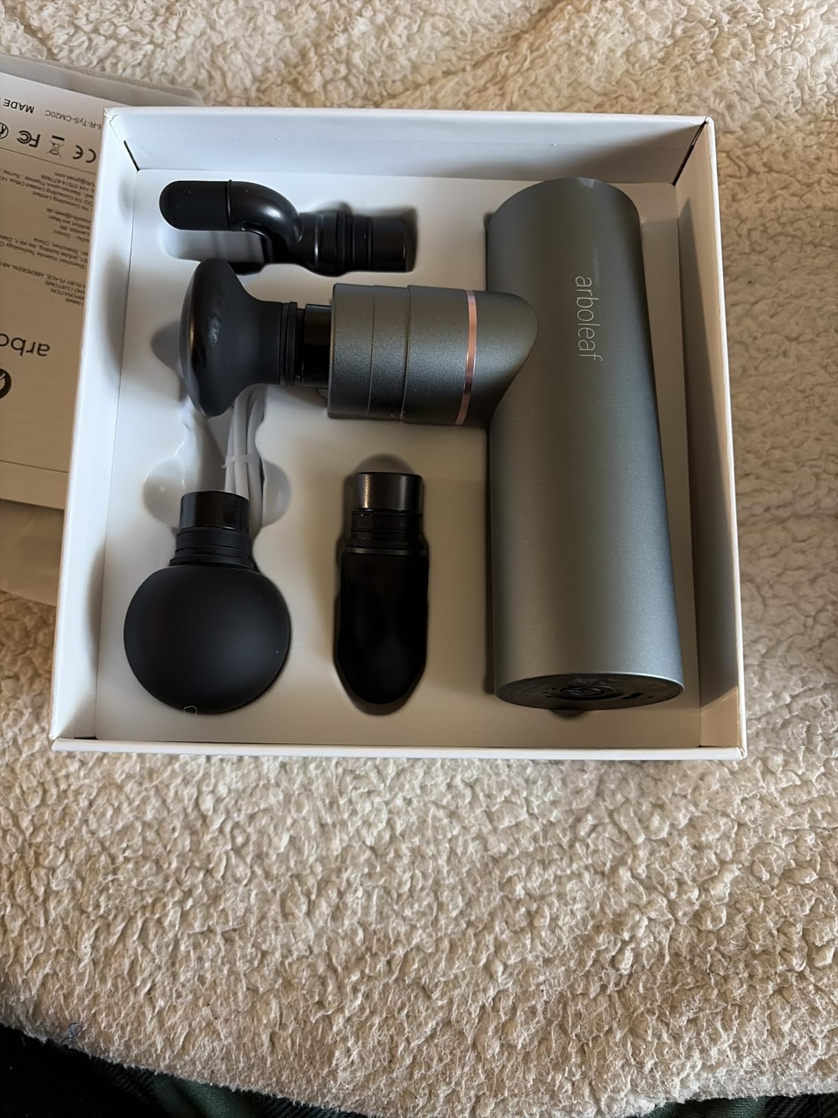 arboleaf Mini Massage Gun Deep Tissue, Portable Percussion Muscle Massager customer photo 1