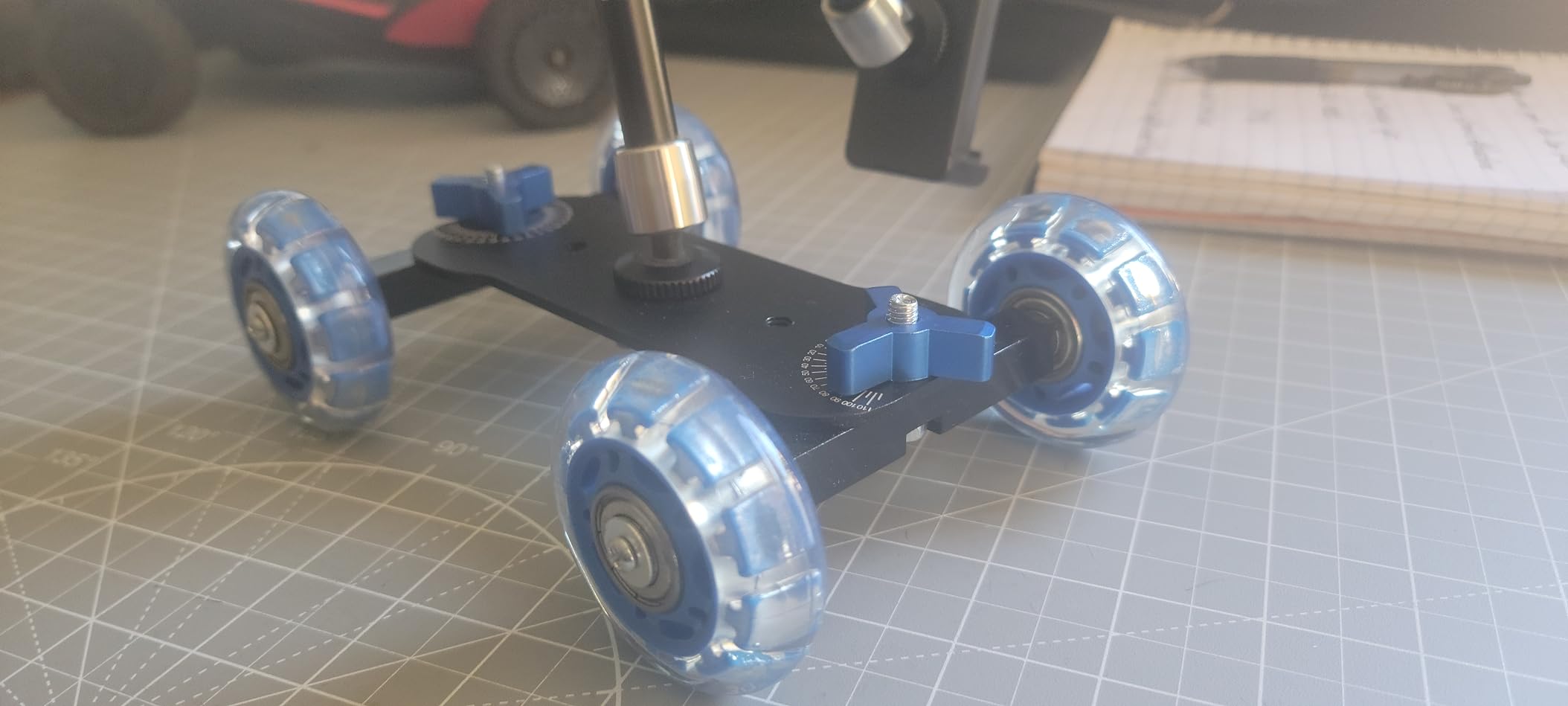 Tiiyee Camera Slider, Camera Table Dolly Slider Desktop Rail Roller Track customer photo 1