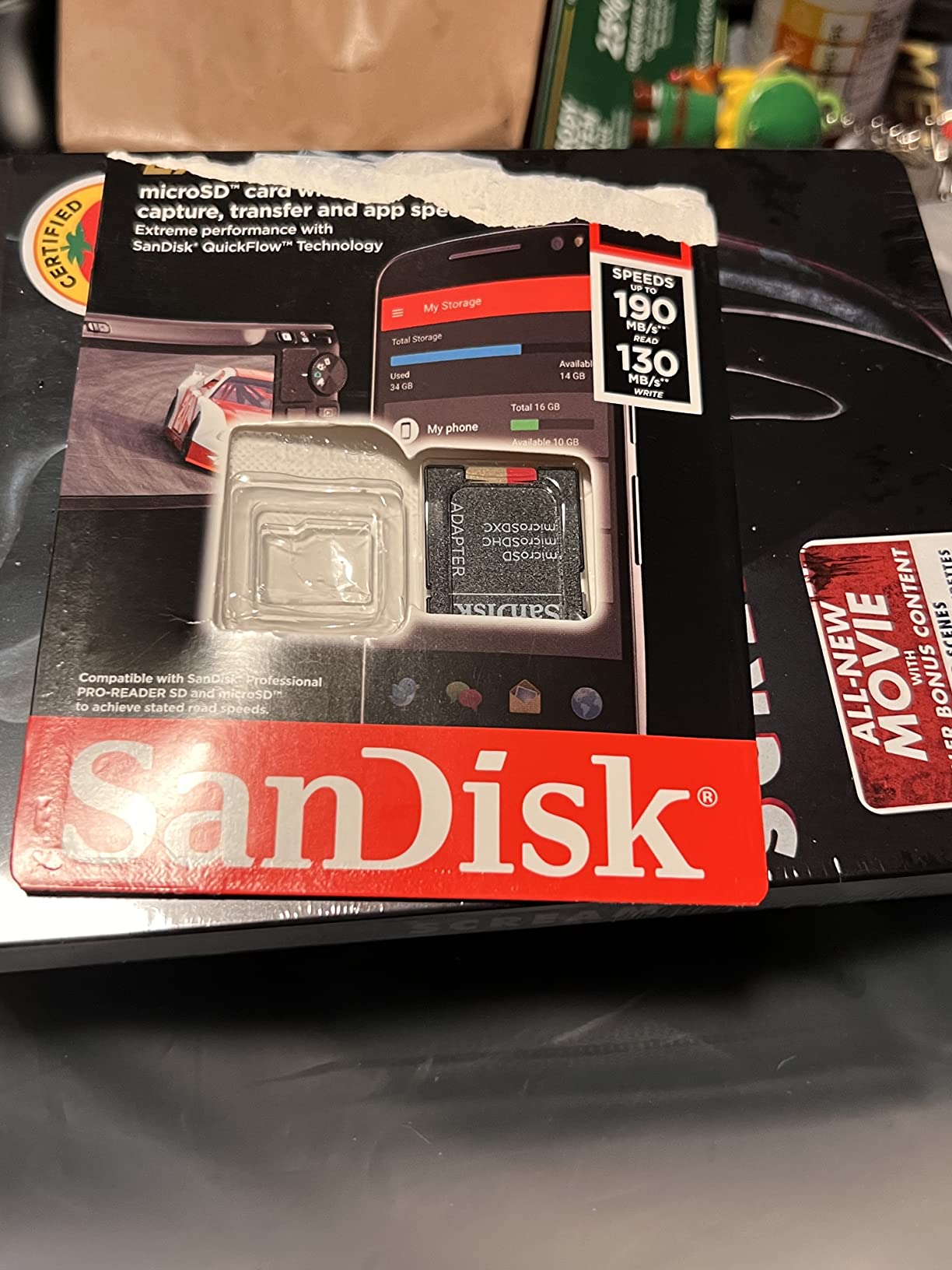 SANDISK 256GB Extreme microSDXC UHS-I Memory Card with Adapter - C10, U3, V30, 4K, 5K, A2, Micro SD Card - SDSQXAV-256G-GN6MA customer photo 2