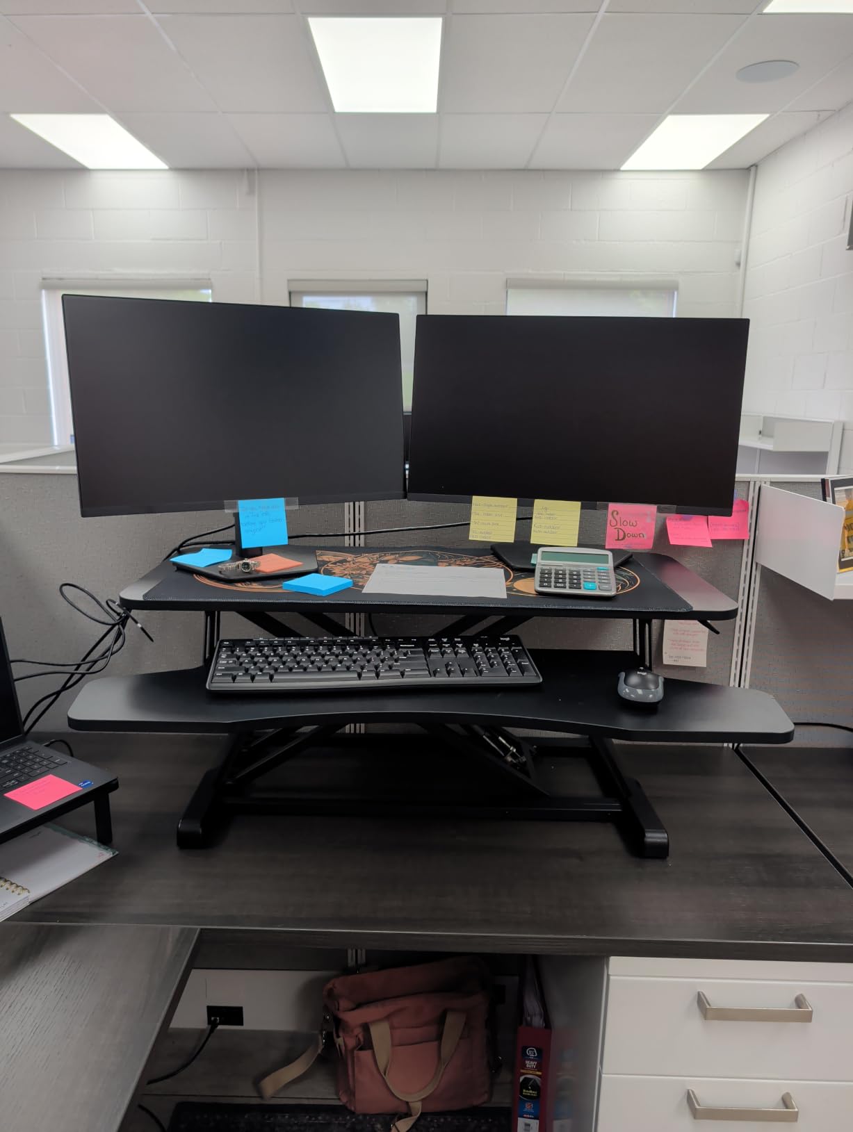 VIVO Black 42 in Standing Desk Converter, DESK-V042KB customer photo 1