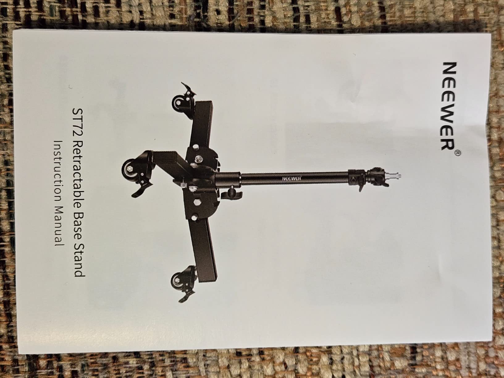 NEEWER Heavy Duty Light Stand with Casters, 2.4ft Max Height Foldable | Tripod Stand for Low-Angle/Tabletop Shooting customer photo 1