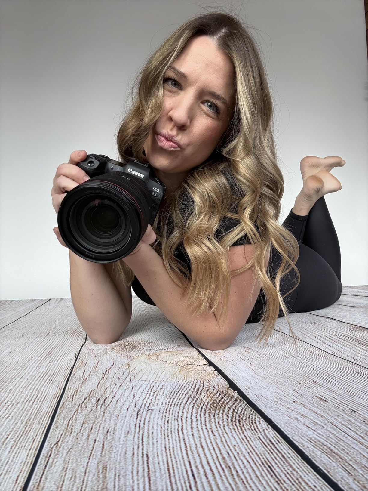 Kate Rustic Brown Wood Rubber Photography Floor Mat 5x4ft customer photo 2