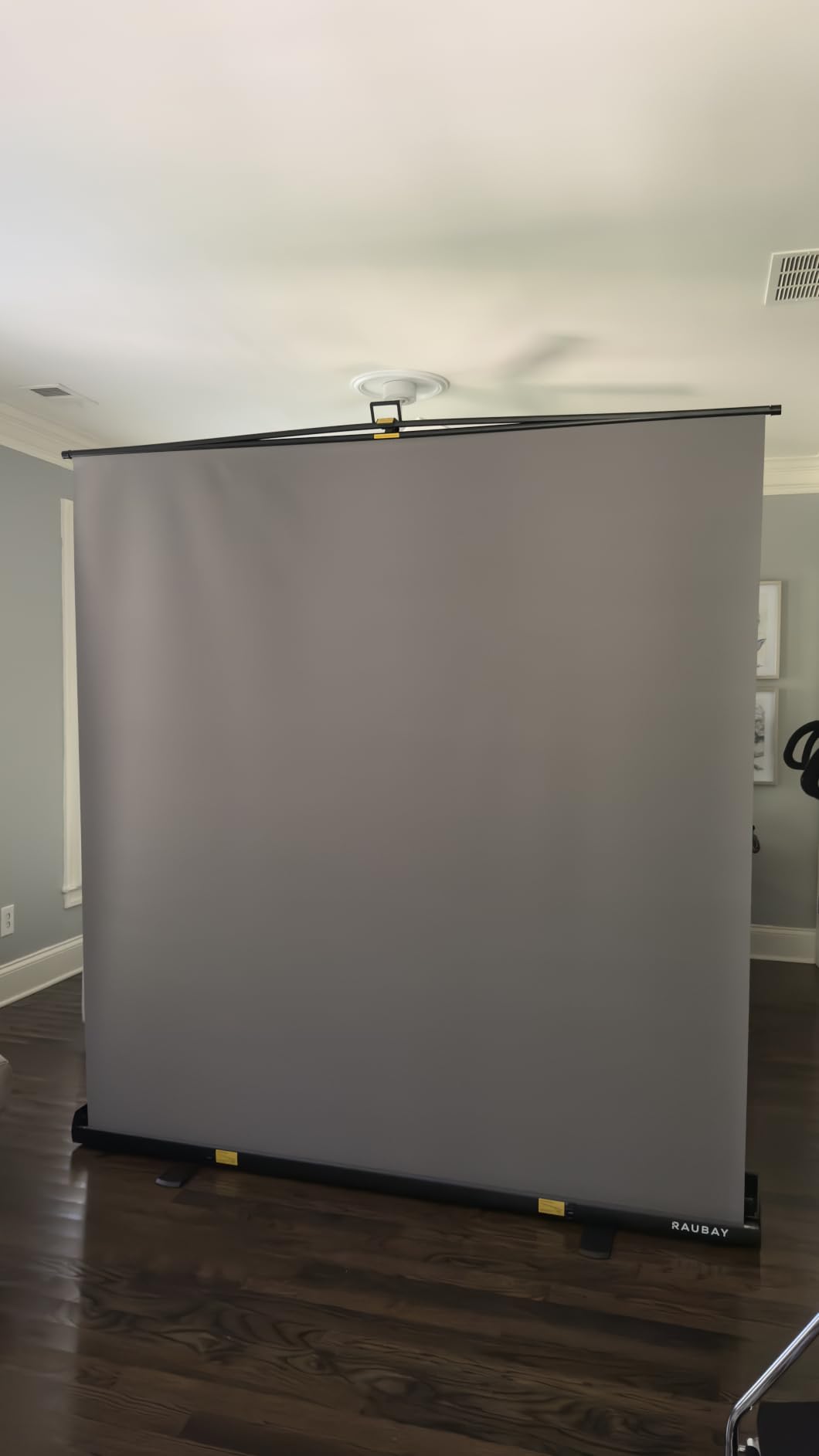 【Wider Style】 RAUBAY 78.7 x 82.7in Large Collapsible Gray Backdrop Screen customer photo 1