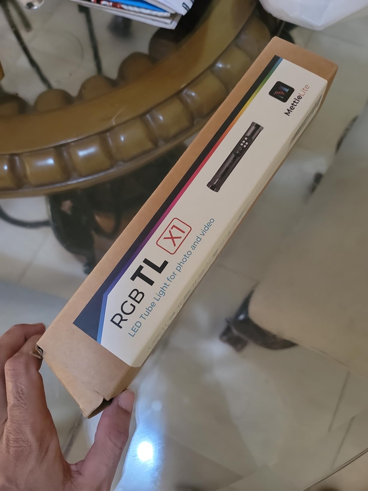 Mettlelite TLX1 RGB Tube Light LED Full Color Portable Video Light with APP Control 2800K-8000K CRI96 TLCI97 360° RGB CCT HSI Mode 10 Customizable Light Effects Rechargeable Battery Magnet Design customer photo 1