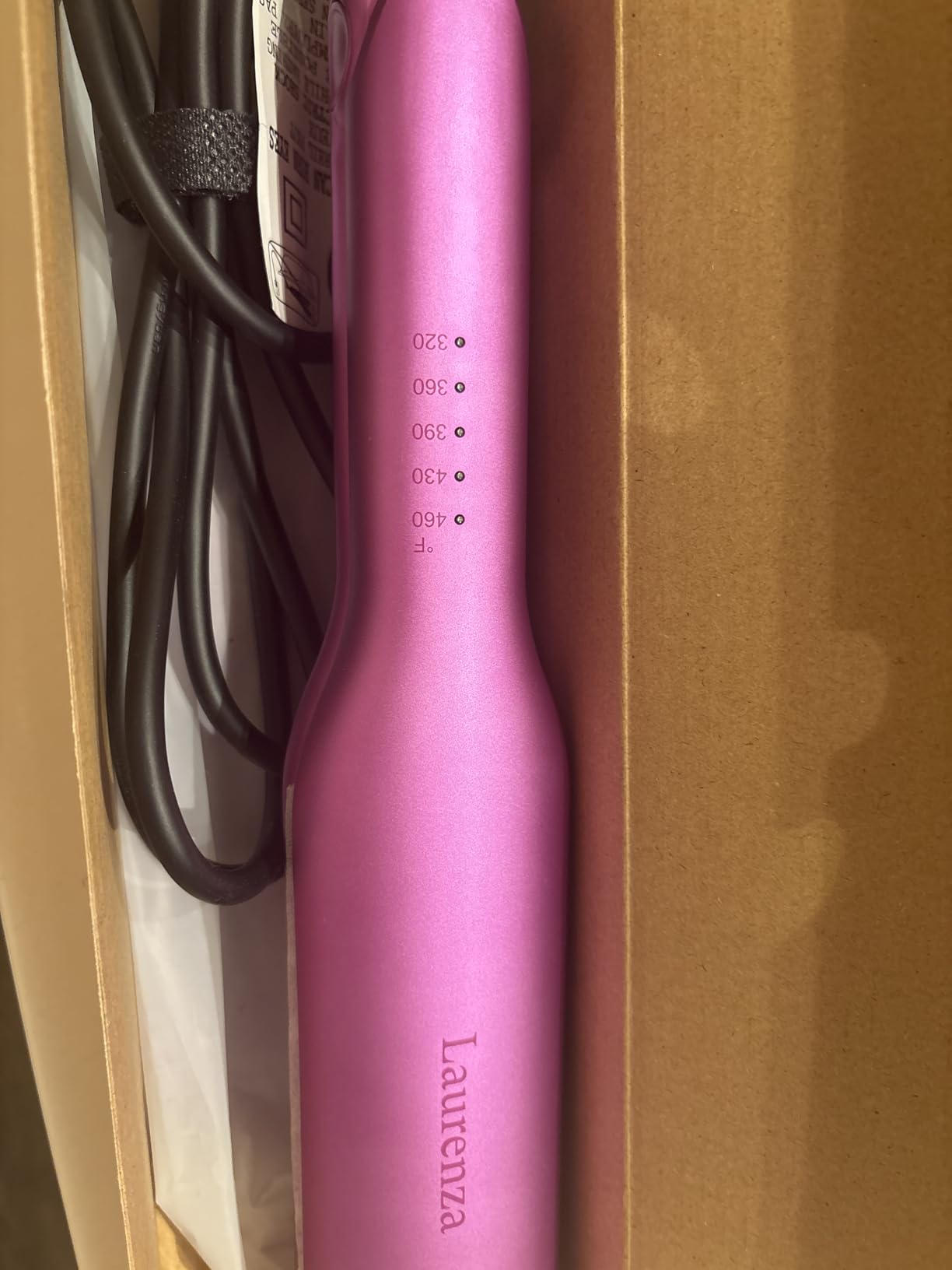 2-Inch Wide Flat Iron Hair Straightener and Curler with 20M Anions customer photo 2